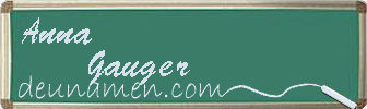Anna Gauger Visitenkarte